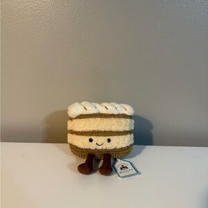 Jellycat Cream and Tan Smiling Plush